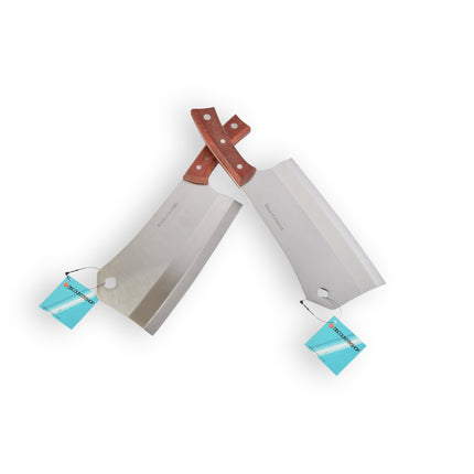 Moderne Keukenhakmes en Koksmes Set - 31cmx8cm - Stijlvolle Toevoeging aan je Keukengereedschap - 2 stuks 