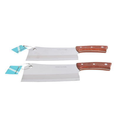 Moderne Keukenhakmes en Koksmes Set - 31cmx8cm - Stijlvolle Toevoeging aan je Keukengereedschap - 2 stuks 