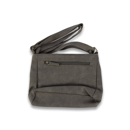 Tasje | Handtasje | Schoudertas | handtasje dames | Leren tas | 100%polyester | grey | 27.5cm*6cm*20cm