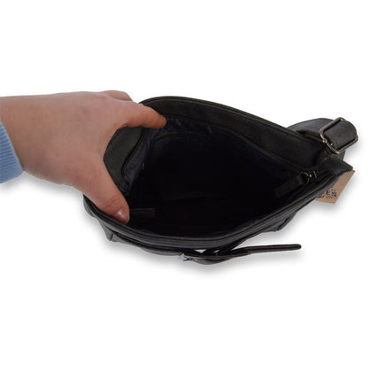 Tasje | Handtasje | Schoudertas | handtasje dames | Leren tas | 100%polyester | grey | 27.5cm*6cm*20cm