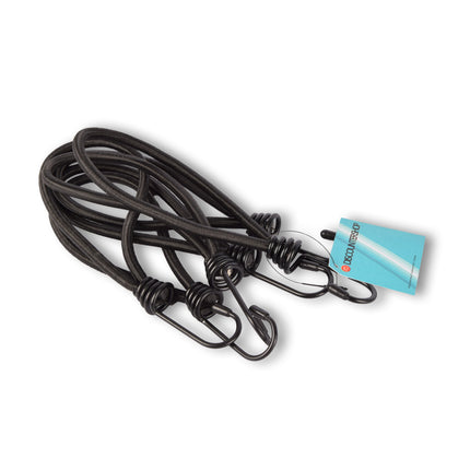 6 stuks | Mini Snelbinder | Spanelastiek met haak | solide en stevig | zwart | Spinbinder | Sjorbanden | 20cm length