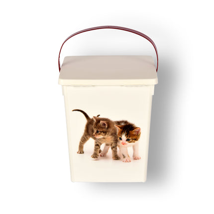 Voerbak kat | Katten voercontainer | 4 liter | kunststof | Voedselcontainer | 16.5cm*26.5cm*13.5cm