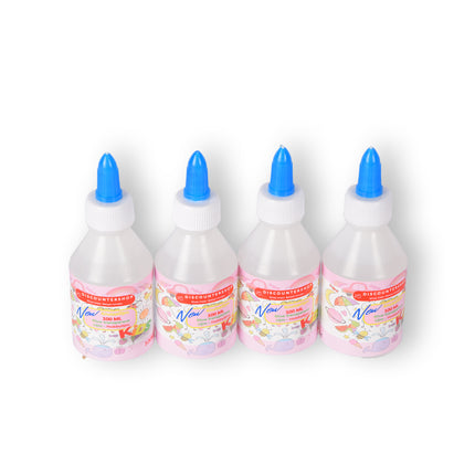 Krachtige Transparante Hobbylijm 4 x 100ml - Veelzijdig Gebruik & Sterke Hechting - Ideaal voor Diverse Toepassingen