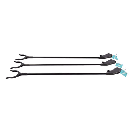Set van 3 Zwarte Kunststof Grijparmen | 82 cm Lange | Lichtgewicht | Robuuste Grijptangen voor Afvalverwijdering Afval Oprapen en Prullen Grijpen | Ideaal voor Ouderen en Kinderen