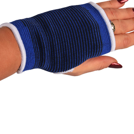 Polsbandage voor Sporten en Fitness | Blauwe Polssteun van Polyester en Rubber - 12.5cm x 8cm | Maat S