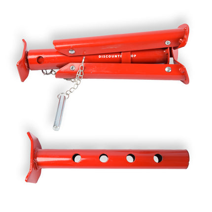 Assteunen | Auto assteunen | Bok - 3 Ton - 3-poot - Set van 2 stuk | rood | Max Draagvermogen :3000kg 