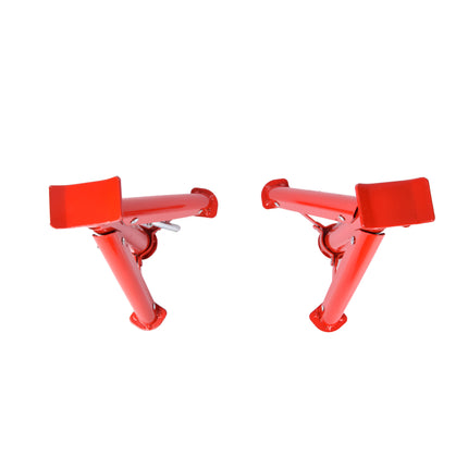 Assteunen | Auto assteunen | Bok - 3 Ton - 3-poot - Set van 2 stuk | rood | Max Draagvermogen :3000kg 