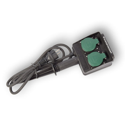 Tuinstopcontact | Buitenstopcontact | 230V | IP44 | Kabellengte: 1,5 m | Waterbestendig | Tuinverlichting | Tuincontactdoos | Tuinspies | 38cm*12cm6.5cm