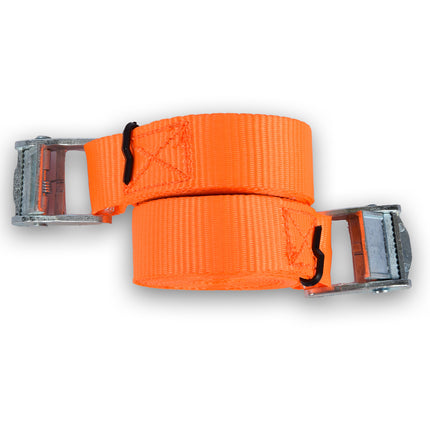 2x | Snelbinder | Spinbinder | Elastiek & metaal | Oranje | spinbinder fiets | Maximale  werklast:100kg | Verstelbaar en Sterk | 2cm*3.5cm*3cm 