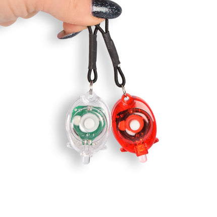 Helderheid en Veiligheid - 16 Fietslampjes Set - Rood & Transparant - inclusief batterijen (2 x CR2016 + 1 x CR2032)