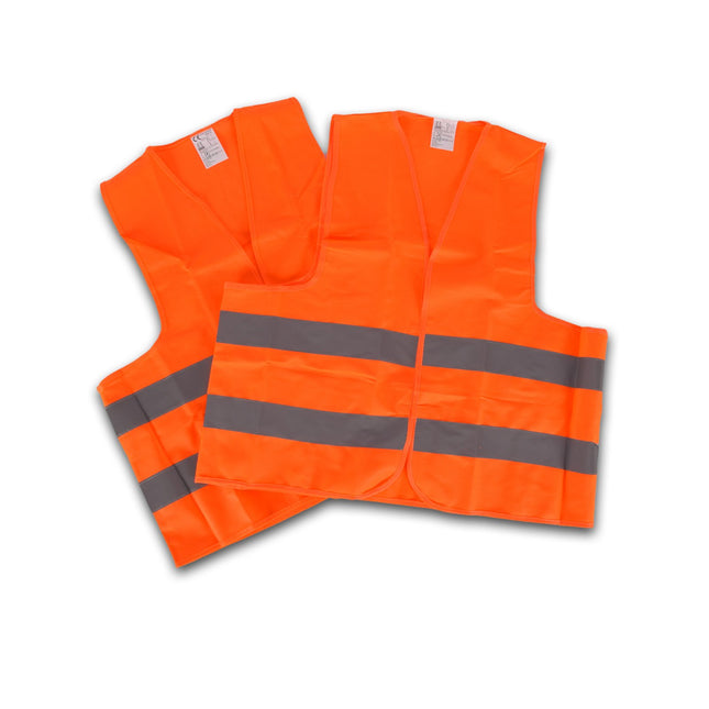 Set van 2 Veiligheidsvest Oranje | Reflectievest | Veiligheids Vest | One size fits all | polyester | Fluorescerend vest
