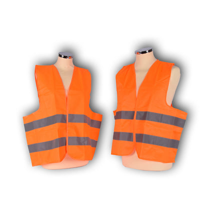 Set van 2 Veiligheidsvest Oranje | Reflectievest | Veiligheids Vest | One size fits all | polyester | Fluorescerend vest