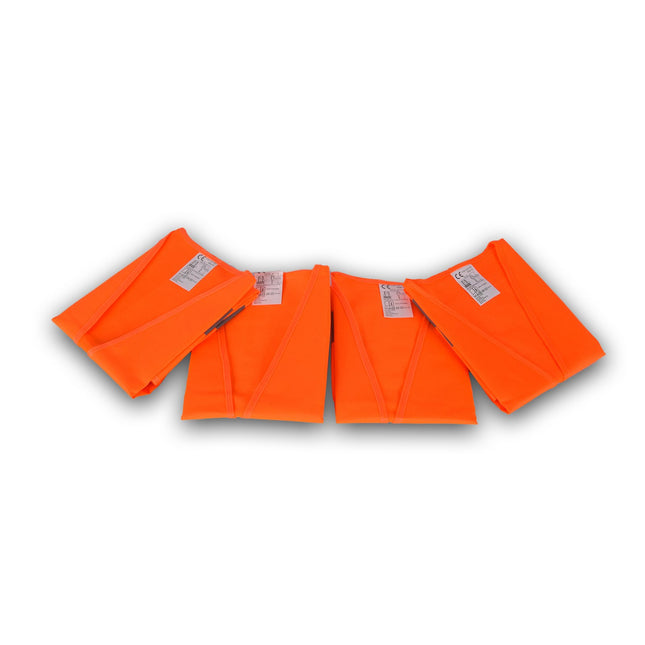 Set van 4 | Veiligheidsvest | oranje | polyester | Hesje voor Klussen | Veiligheid | BHV | Reflectievest | Veiligheids Vest | unisex | 