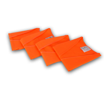 Set van 4 | Veiligheidsvest | oranje | polyester | Hesje voor Klussen | Veiligheid | BHV | Reflectievest | Veiligheids Vest | unisex | 
