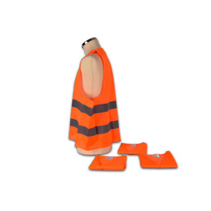 Set van 4 | Veiligheidsvest | oranje | polyester | Hesje voor Klussen | Veiligheid | BHV | Reflectievest | Veiligheids Vest | unisex | 