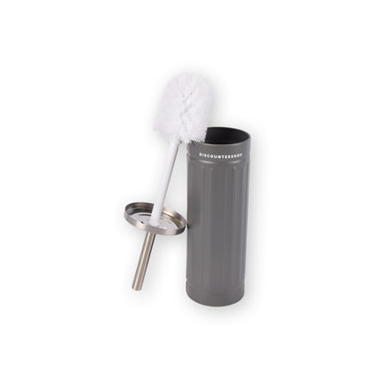 Kwalitatieve Grijze Toiletborstel inclusief Houder - Afmetingen 38cm x 9cm – Badkameraccessoires
