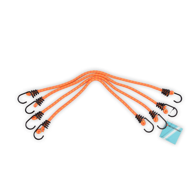 4x Duurzame Oranje Spinbinders - Staal en Elastiek - Maximale Werkbelasting 7kg – 45cm x 3cm x 1cm
