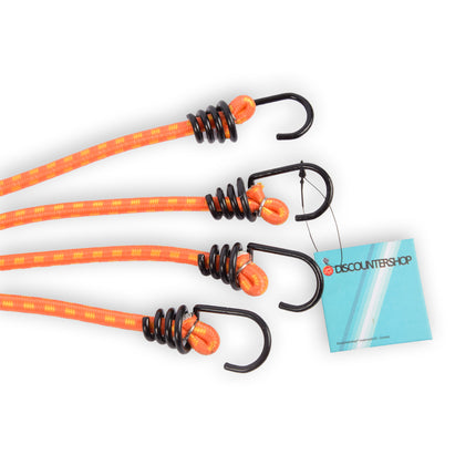 4x Duurzame Oranje Spinbinders - Staal en Elastiek - Maximale Werkbelasting 7kg – 45cm x 3cm x 1cm