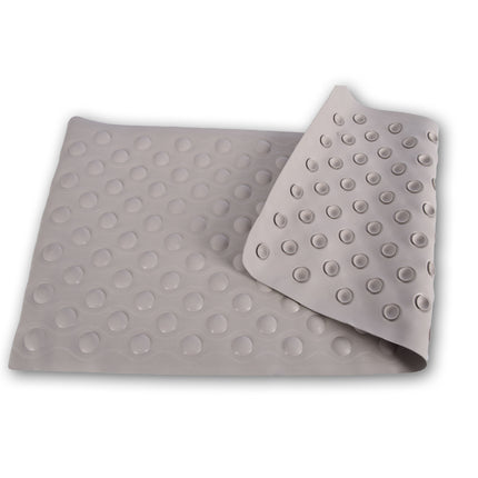 Badmat | Antislipmat | Badkamer Accessoires | Douchemat | Rubber | grijs | 37cm*82cm 
