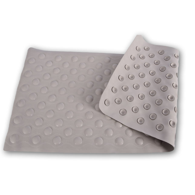 Badmat | Antislipmat | Badkamer Accessoires | Douchemat | Rubber | grijs | 37cm*82cm 