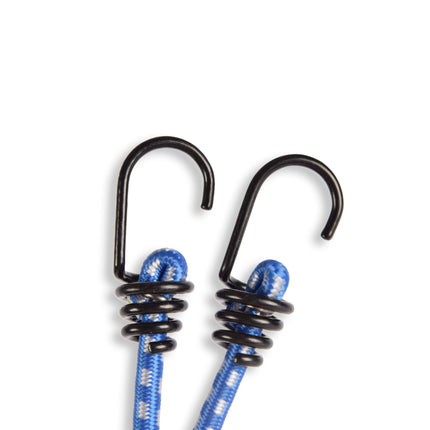 12x Krachtige Blauwe Snelbinders En Spinbinders - Staal, Elastiek - Maximale Werklast - 45 cm Lang