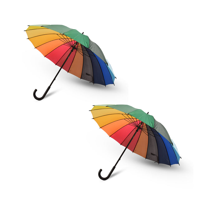 2x Elegante Opvouwbare Paraplu's voor Droge Dagen - Diameter: 98 cm - Grote Paraplu | polyester