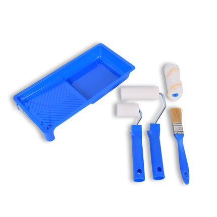 Perfecte Verfroller Set | Mat Blauw | Voor Elk Oppervlak