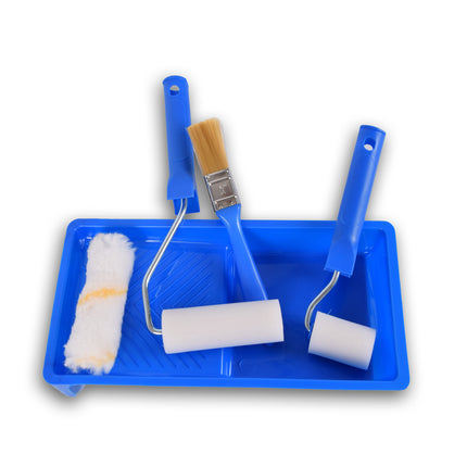 Perfecte Verfroller Set | Mat Blauw | Voor Elk Oppervlak