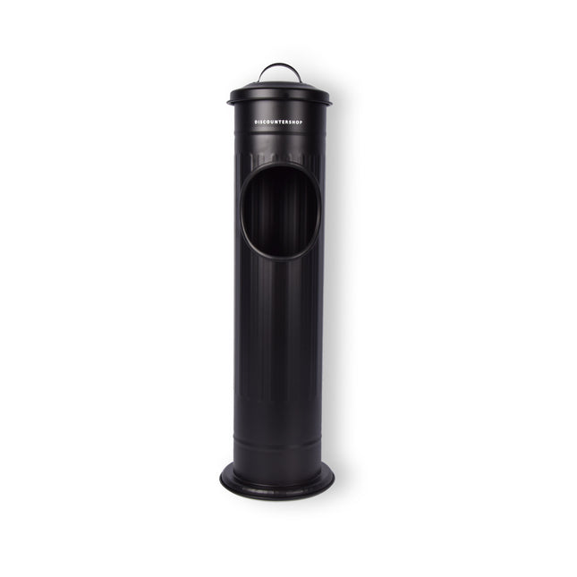 Stijlvolle Zwarte Staande Asbakken - Rookaccessoire van RVS - 59L - Set van 1