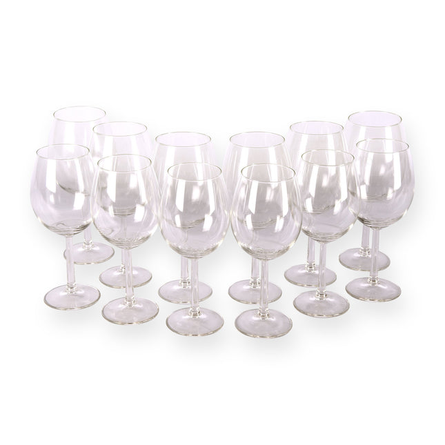 Luxe Kristallen Wijnglazen Set van 12 met Transparant Glaswerk en 2350g Gewicht – 21cm hoog – 9.5 cm diameter