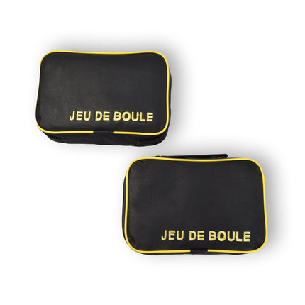 2 Sets Jeu-de-boulesset | 6 Stuks Jeu-de-boulesset met Jack/Cochonnet, Maatpen en Draagtas per Stuk - 7,3 cm Bal Diameter - Koffer: 22,5 cm x 14,5 cm x 7 cm