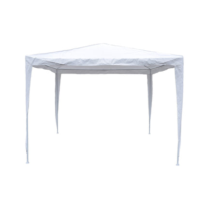Stijlvolle Opblaasbare Feesttent voor Tuinfeesten - Wit Stalen Frame, 3x3m, 2.45m Hoog - Lichtgewicht en Duurzaam