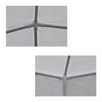 Stijlvolle Opblaasbare Feesttent voor Tuinfeesten - Wit Stalen Frame, 3x3m, 2.45m Hoog - Lichtgewicht en Duurzaam