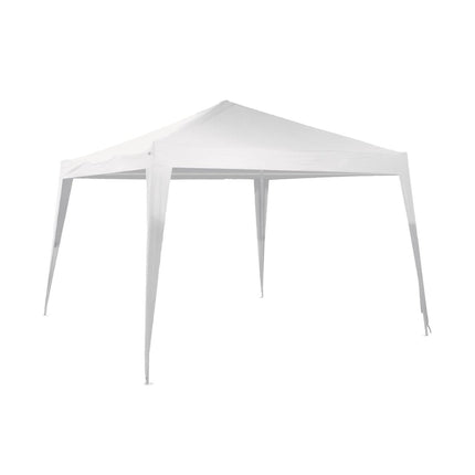 Stijlvolle Opblaasbare Feesttent voor Tuinfeesten - Wit Stalen Frame, 3x3m, 2.45m Hoog - Lichtgewicht en Duurzaam