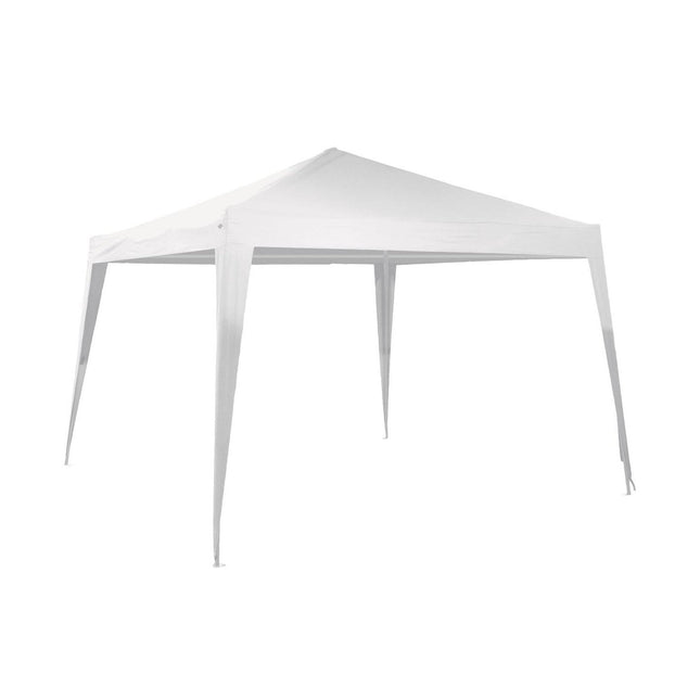 Stijlvolle Opblaasbare Feesttent voor Tuinfeesten - Wit Stalen Frame, 3x3m, 2.45m Hoog - Lichtgewicht en Duurzaam