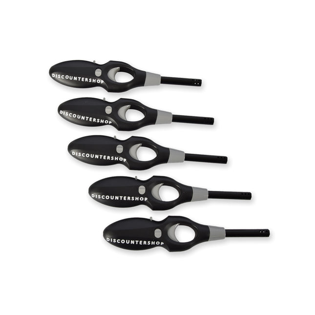 Bundle van 5 Krachtige Zwarte Elektrische Aanstekers - Handig voor BBQ en Keuken - Maat 4.5cm x 19cm