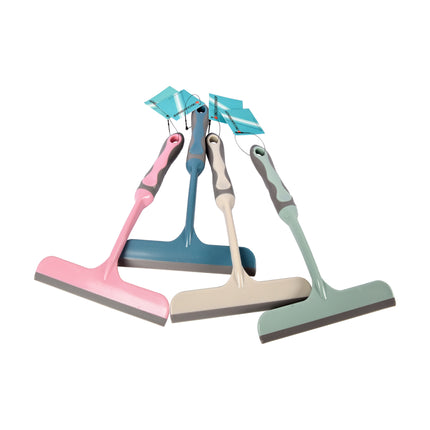 Verbeter Uw Schoonmaakroutine met Witte Raamreiniger Set | 3 Stuks | 16cm x 2cm x 26cm | Gemaakt van Premium Rubber en Kunststof | Efficiënte Vensterreiniger voor een Kristalheldere Uitstraling