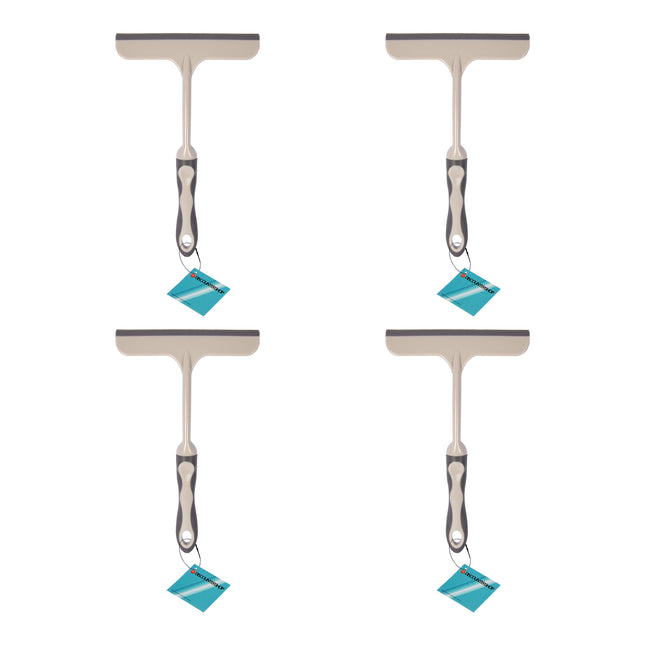 Ons Raamreiniging Spel Is Top Met 4-delige Witte Raamreiniger Set | 16cm x 2cm x 26cm | Maak Je Huis Kristalhelder | Schoonmaken van Ramen Verhogen van Normen 