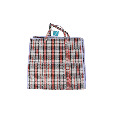 Handige Opbergtas XXL - 65L - Rood/Zwart - Opbergtas met Rits - Afmetingen: 50cm x 48cm x 28cm - Shopper Tas