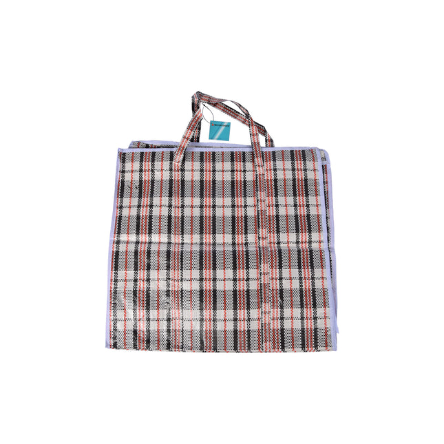 Handige Opbergtas XXL - 65L - Rood/Zwart - Opbergtas met Rits - Afmetingen: 50cm x 48cm x 28cm - Shopper Tas