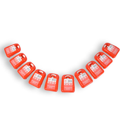 10x | Compacte Rode EHBO-Kit voor Onderweg - Verbanddoos met 19 Stuks - Verbandkast | 10cm x 3cm x 13cm  
