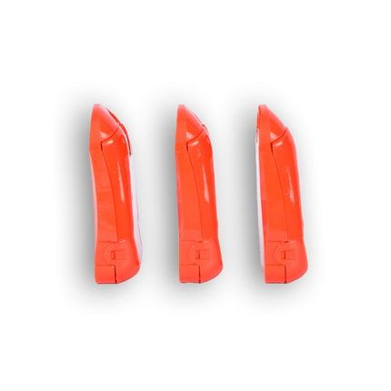 3x | Compacte Rode EHBO-Kit voor Onderweg - Verbanddoos met 19 Stuks - Verbandkast | 10cm x 3cm x 13cm