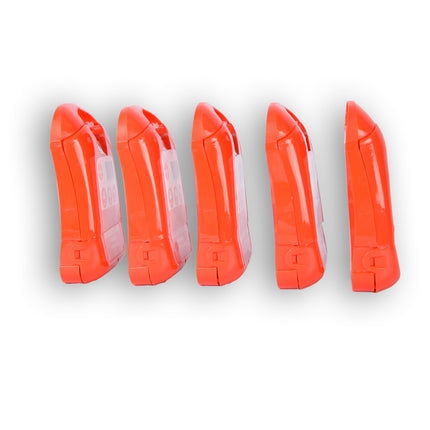 5x | Compacte Rode EHBO-Kit voor Onderweg - Verbanddoos met 19 Stuks - Verbandkast | 10cm x 3cm x 13cm