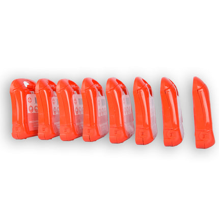 8x | Compacte Rode EHBO-Kit voor Onderweg - Verbanddoos met 19 Stuks - Verbandkast | 10cm x 3cm x 13cm 