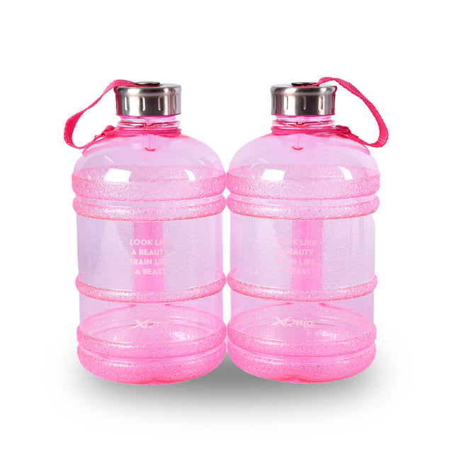Drinkfles | Waterfles | Met Handvat en Clipsluiting | 12cm*24.5 cm*24.5 cm | Chique Roze | BPA-Vrij