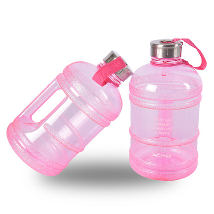 Drinkfles | Waterfles | Met Handvat en Clipsluiting | 12cm*24.5 cm*24.5 cm | Chique Roze | BPA-Vrij