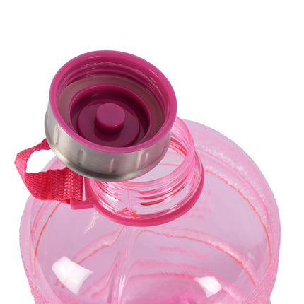 Drinkfles | Waterfles | Met Handvat en Clipsluiting | 12cm*24.5 cm*24.5 cm | Chique Roze | BPA-Vrij