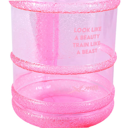 Drinkfles | Waterfles | Met Handvat en Clipsluiting | 12cm*24.5 cm*24.5 cm | Chique Roze | BPA-Vrij