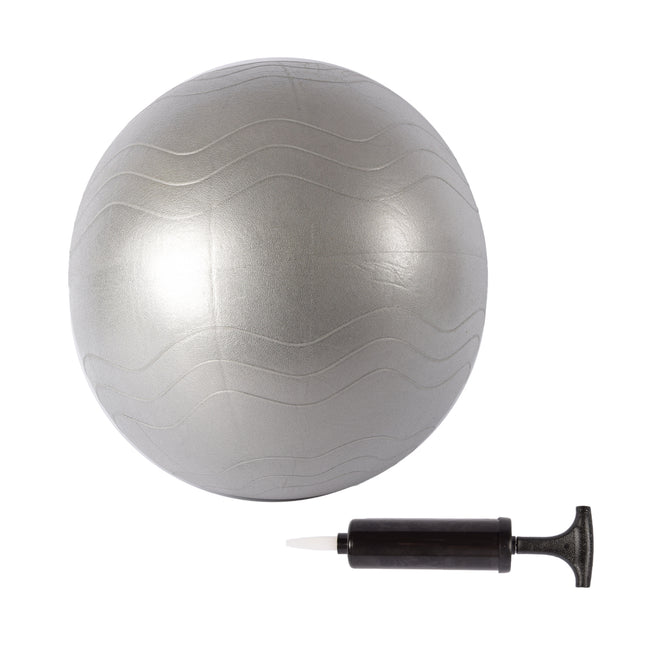 Gymball van PVC-Materiaal Grijs | Anti-Burst Fitnessbal 65cm | Oefenbal voor Yoga Pilates Gymnastiek en Stabiliteitsoefeningen