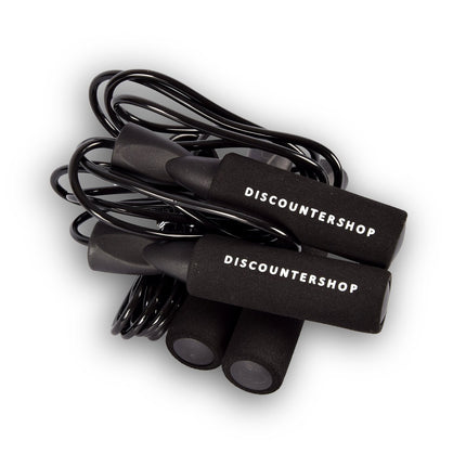 Zwart Verstelbaar Springtouw -  2.74 cm Lengte, 246 gram Gewicht - Perfecte Training voor Conditie & Spieren 